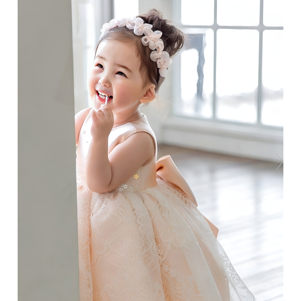 Váy đầm công chúa sát nách đi tiệc cho bé gái từ 0-12 tuổi