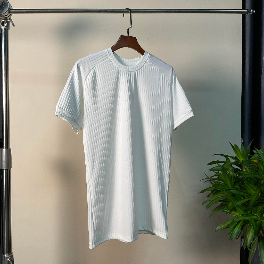 Áo thun body Flo Menswear phối tay sọc gân đũa chất thun lạnh cao cấp