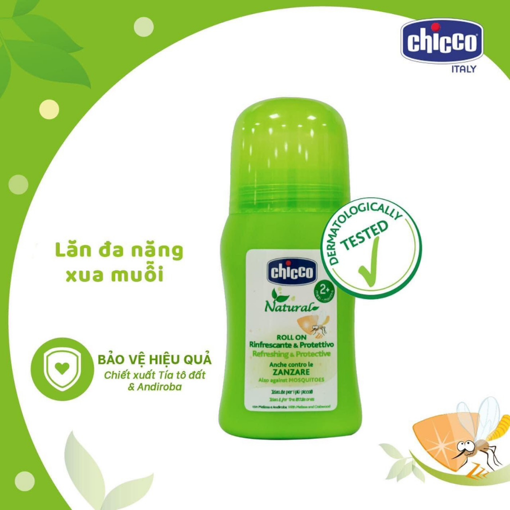 Lăn đa năng xua muỗi Chicco 60ml