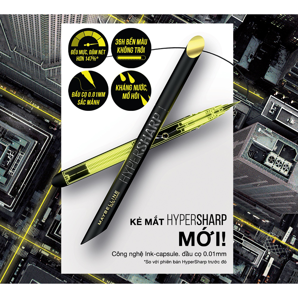 Bút kẻ mắt nước sắc mảnh Maybelline Hyper Sharp Liner