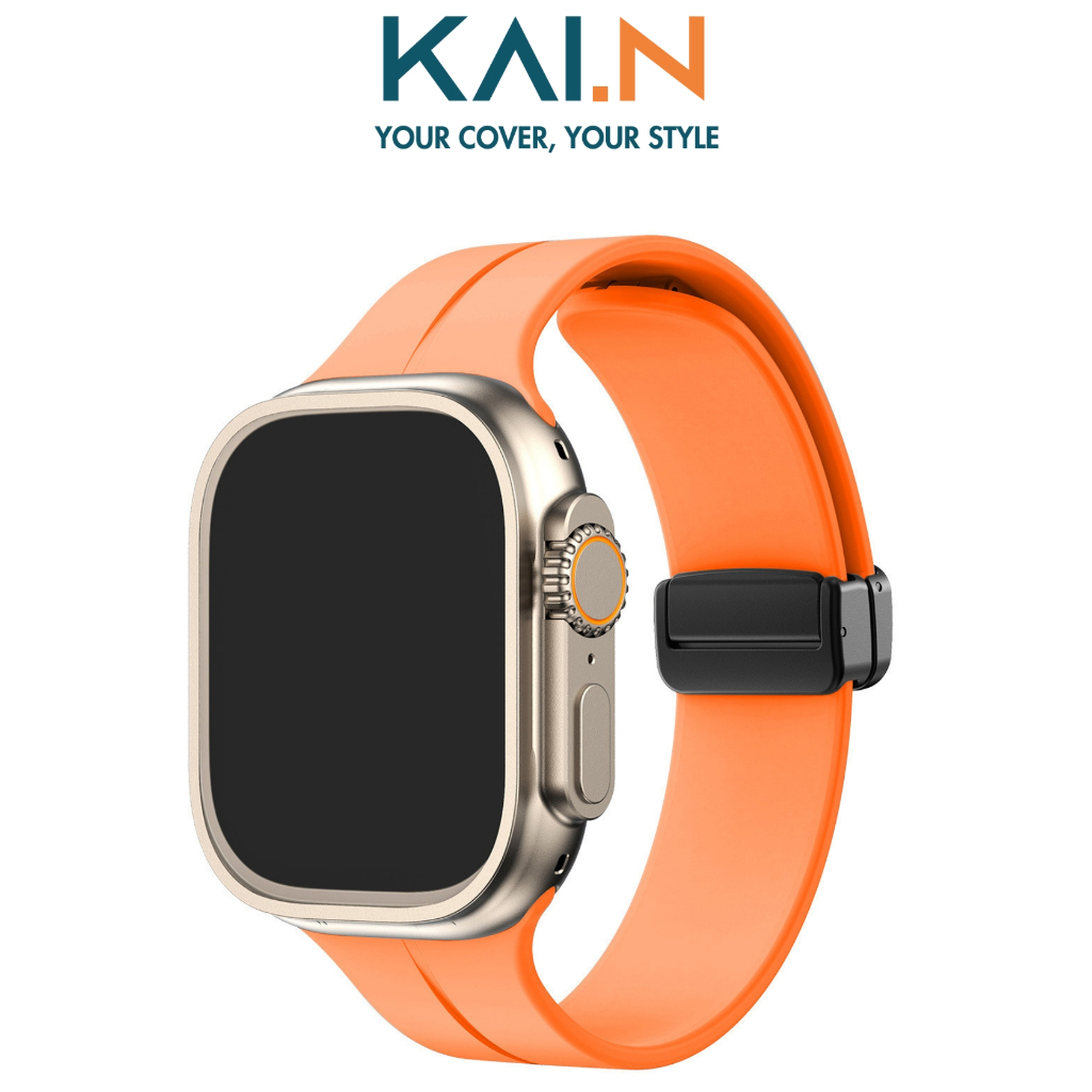 Dây Đeo Thay Thế Silicone Dành Cho Apple Watch Ultra / Apple Watch Series 1-8/SE/SE2022, Kai.N SPORT MAGNECTIC