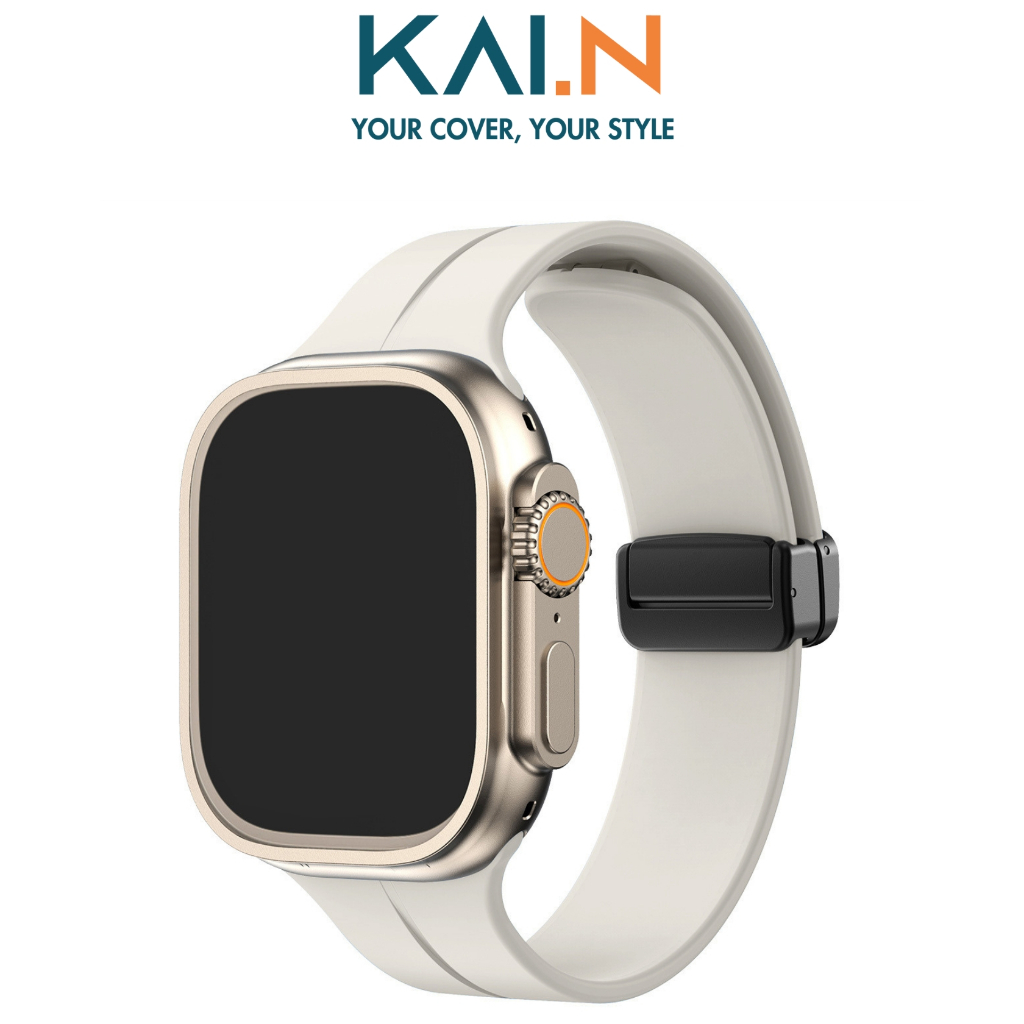 Dây Đeo Thay Thế Silicone Dành Cho Apple Watch Ultra / Apple Watch Series 1-8/SE/SE2022, Kai.N SPORT MAGNECTIC