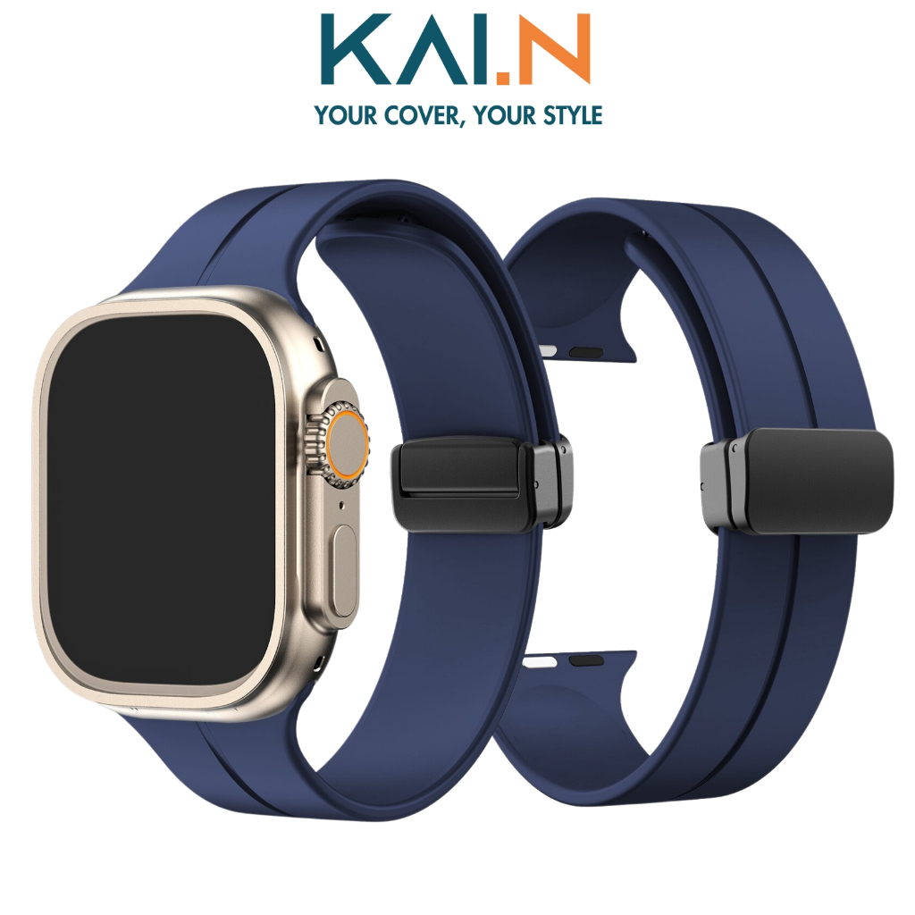 Dây Đeo Thay Thế Silicone Dành Cho Apple Watch Ultra / Apple Watch Series 1-8/SE/SE2022, Kai.N SPORT MAGNECTIC