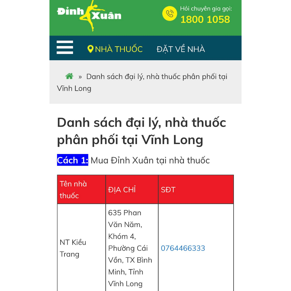 Đỉnh Xuân – Chăm sóc sức khoẻ phái đẹp