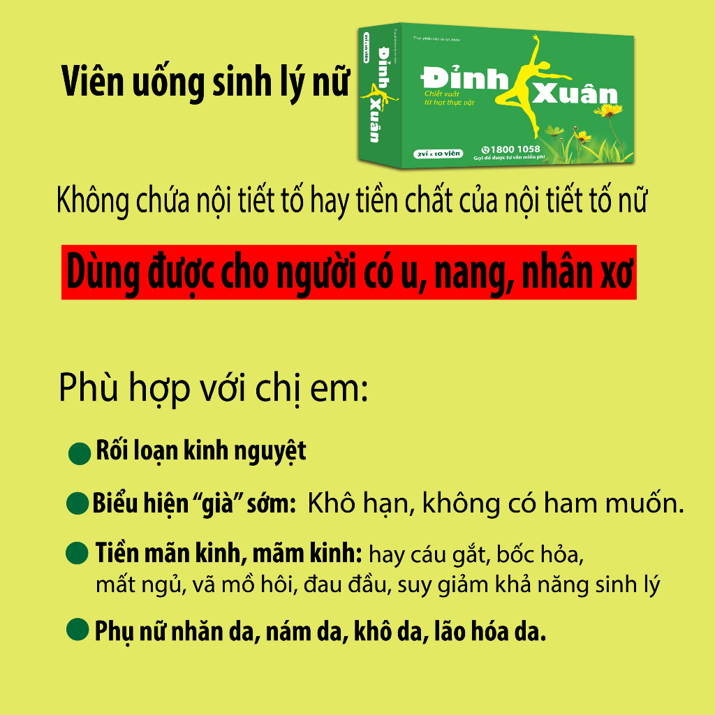 Đỉnh Xuân – Chăm sóc sức khoẻ phái đẹp