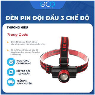 Đèn pin đội đầu creed Q5 sạc pin siêu sáng tiện dụng có 3 chế độ sáng chip led XPE