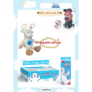 [Date 09/2023] Thùng 48 hộp sữa Nestlé Gấu có đường (48x180ml)
