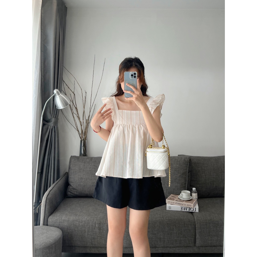 Chun buộc tóc đẹp nhiều màu có thể dùng để mix với Set áo babydoll họa tiết