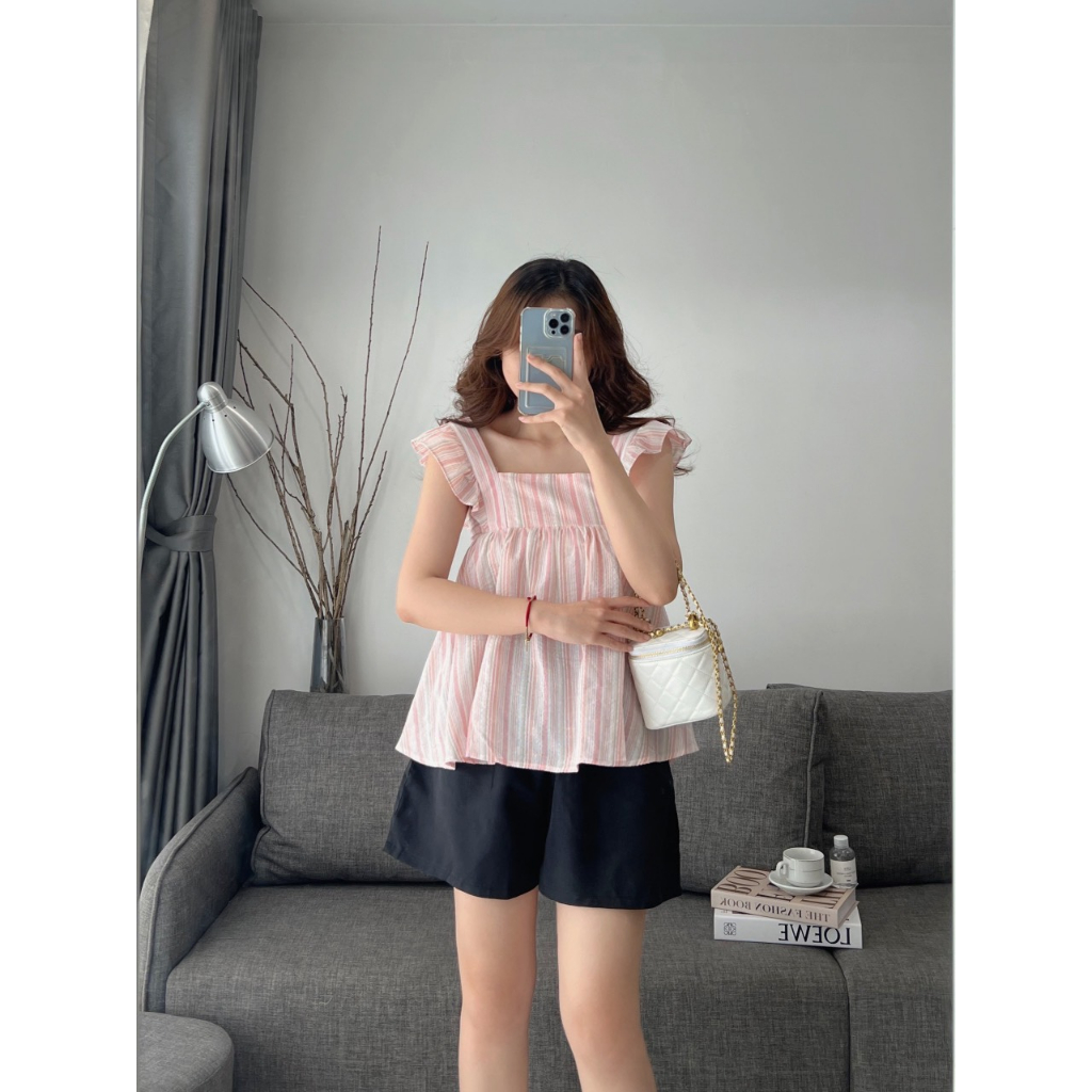 Chun buộc tóc đẹp nhiều màu có thể dùng để mix với Set áo babydoll họa tiết