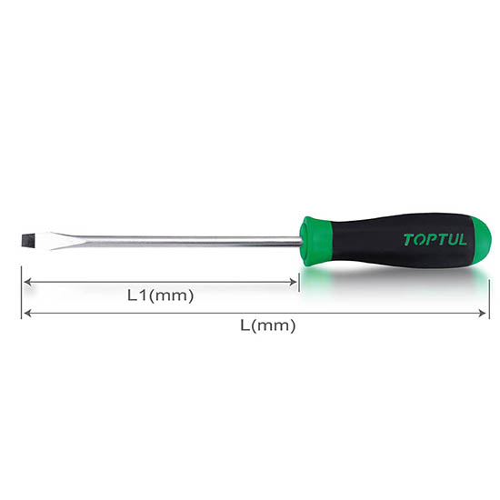 Tua vít dẹt chống trượt TOPTUL FAAB0410 0.8x4x100(L1)mm