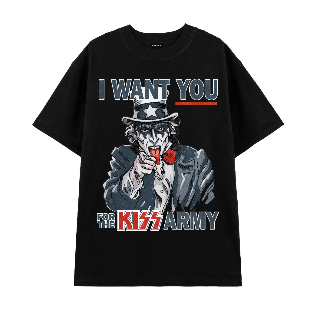 Áo Thun Rock Band Tee , Áo Kiss HAVANA Vải Cotton Cao Cấp Thoáng Mát Mã 005