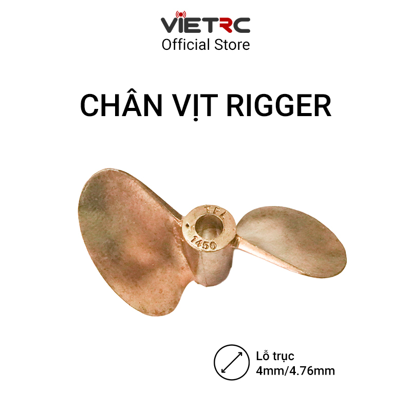 Chân vịt đồng 2 lá 47mm cho Rigger