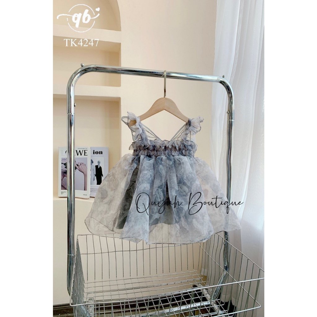 Đầm Công Chúa Trẻ Em Váy Công Chúa Hai Dây Lưng Bươm Quỳnh Boutique