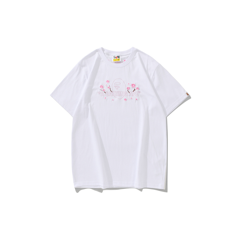 Áo tee Bape hoa anh đào họa tiết hình thêu hàng cao cấp ss2023