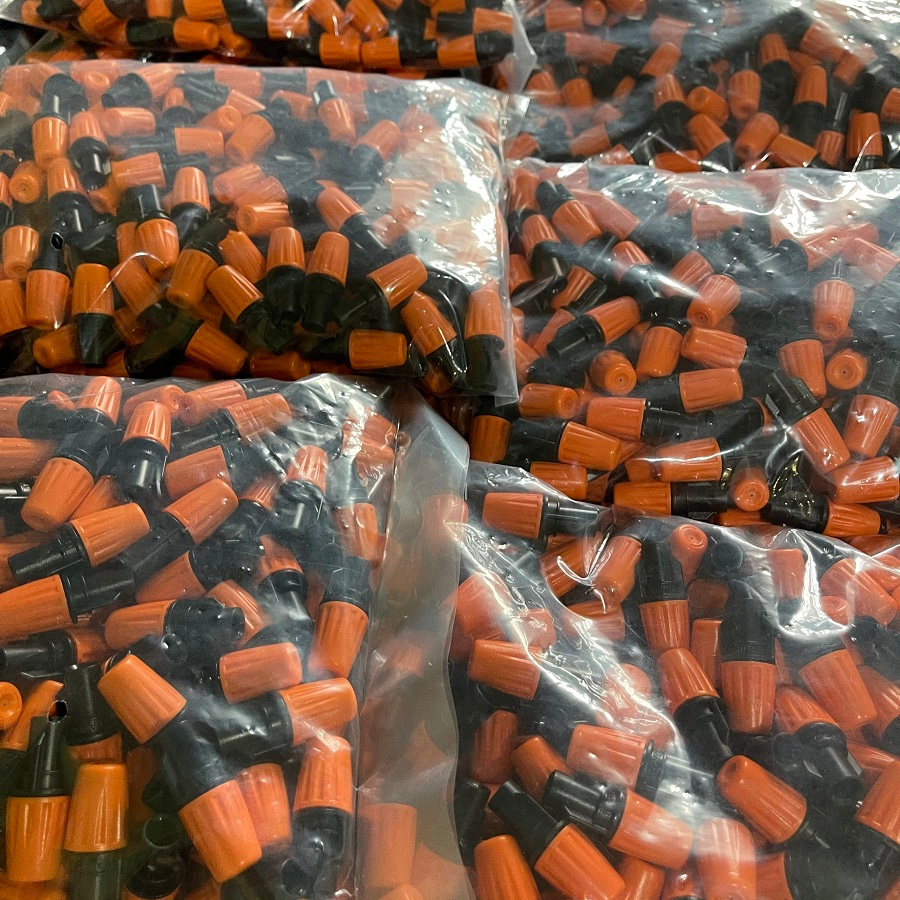 Béc phun sương 1 hướng đầu cam kèm nối nhanh T 8mm - Béc tưới lan...