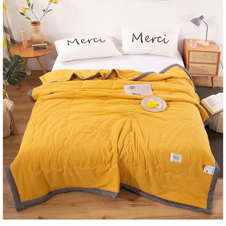Chăn Hè-Thu Trần Bông Cotton Đũi Người Lớn, Chăn Za.ra Home  Dùng Văn Phòng Máy Bay-KT 2mx2m2