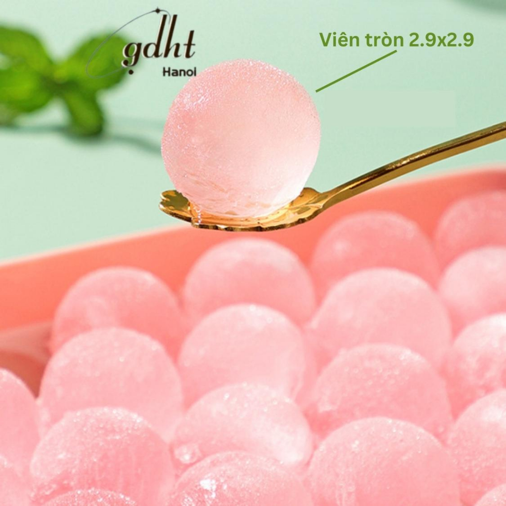 Khay làm đá tròn 33 ô khuôn làm thạch rau câu bi đá viên tròn 33 ngăn 2 màu