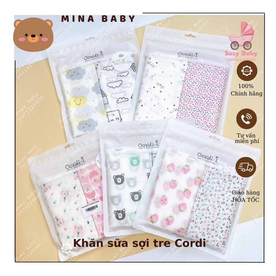 Khăn sữa sợi tre xuất Hàn Quốc