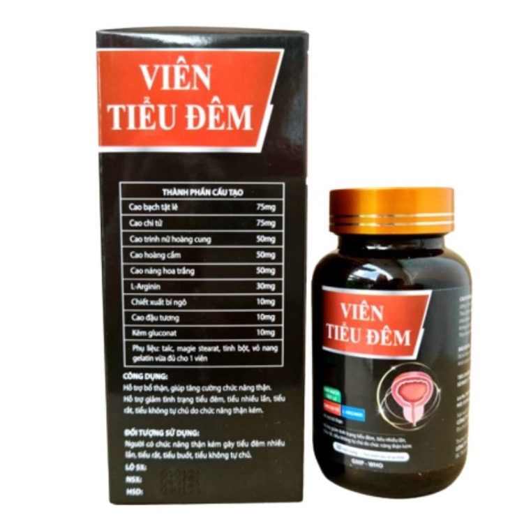 Viên Tiểu Đêm tăng cường chức năng thận, giảm tình trạng tiểu đêm - Chai 30 viên