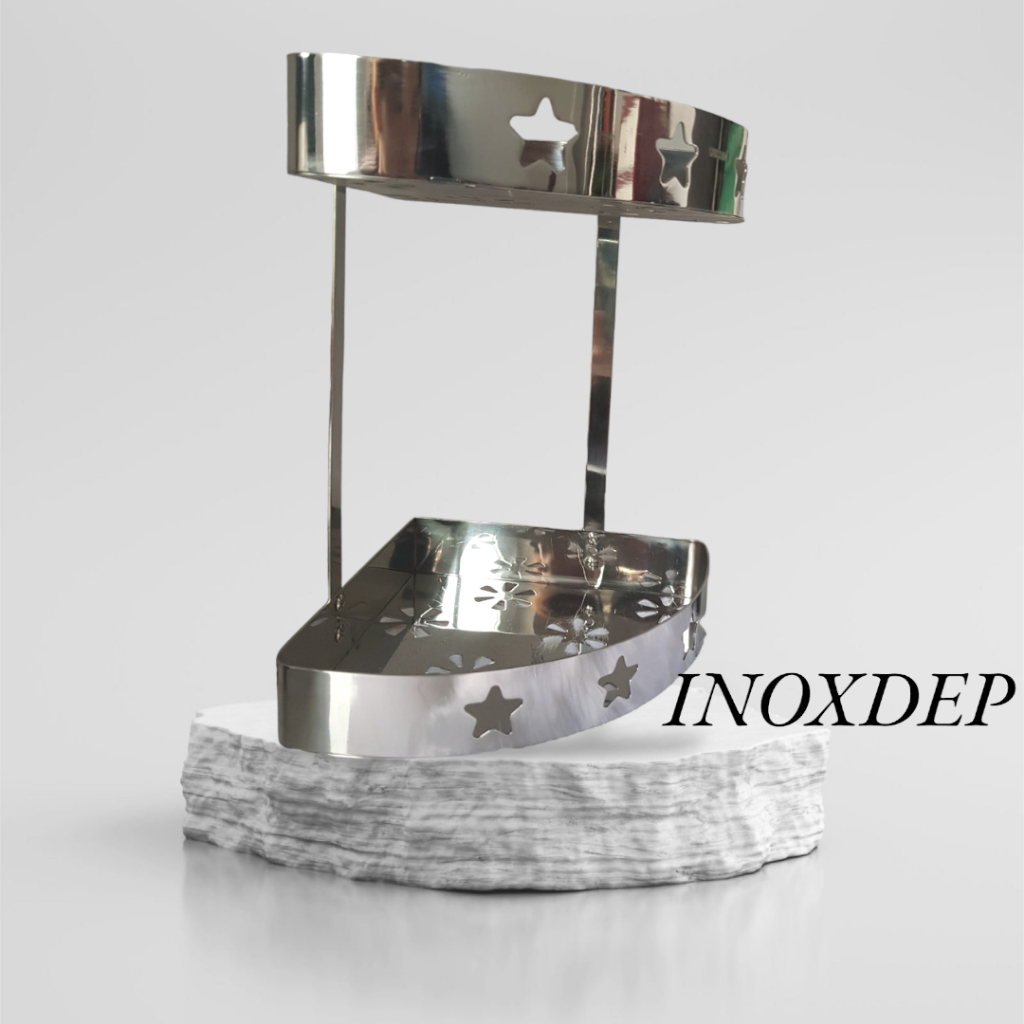 Kệ góc nhà tắm nhà vệ sinh đựng xà bông 25x25 100%inox 304 chống rỉ sét chống ăn mòn chịu nước và nhiẹt độ bền cao