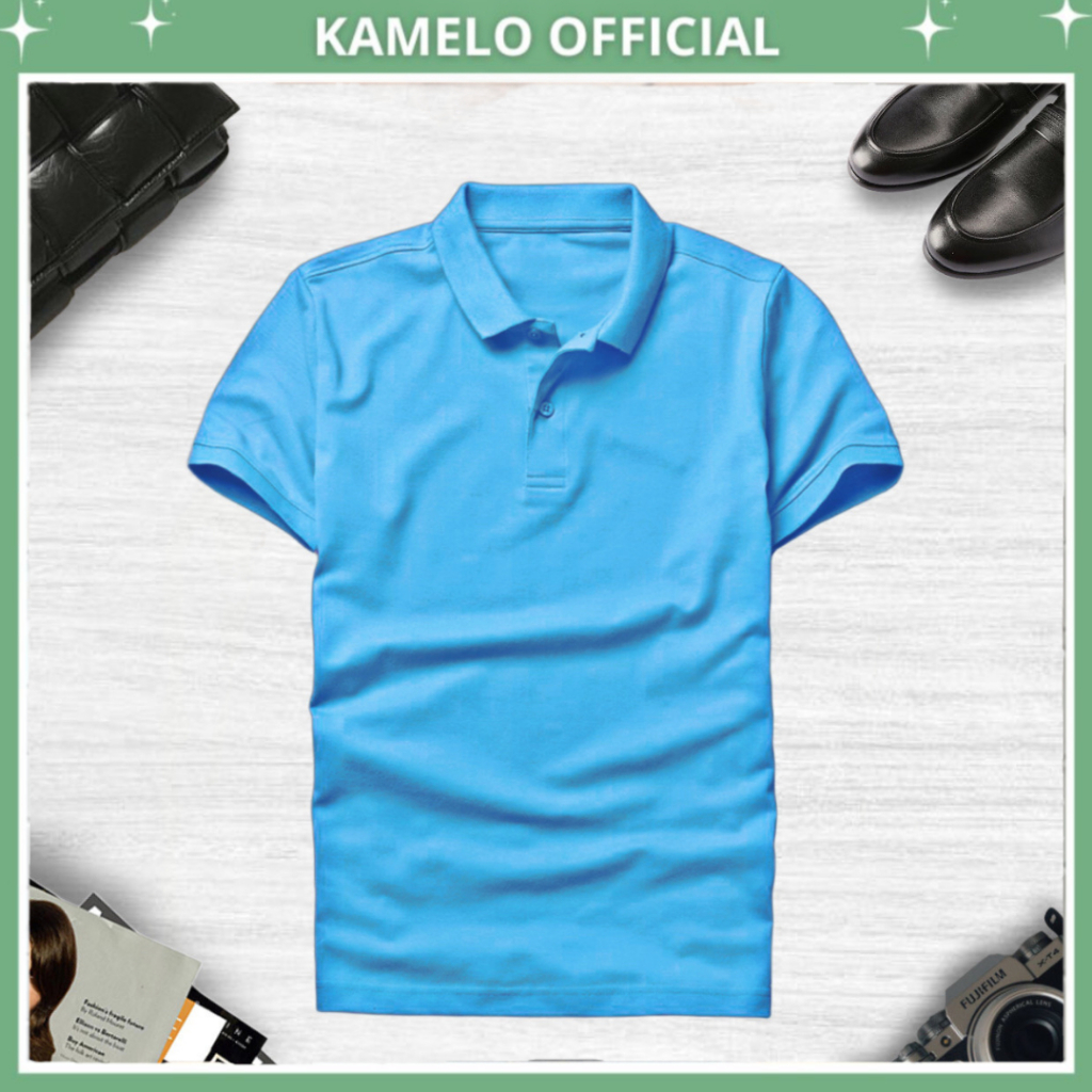 Áo Thun Polo Xanh ,Áo đồng phục cá sấu Co dãn 4 Chiều ,vải Cotton Poli Mịn,Mát,Không xù, giá xưởng