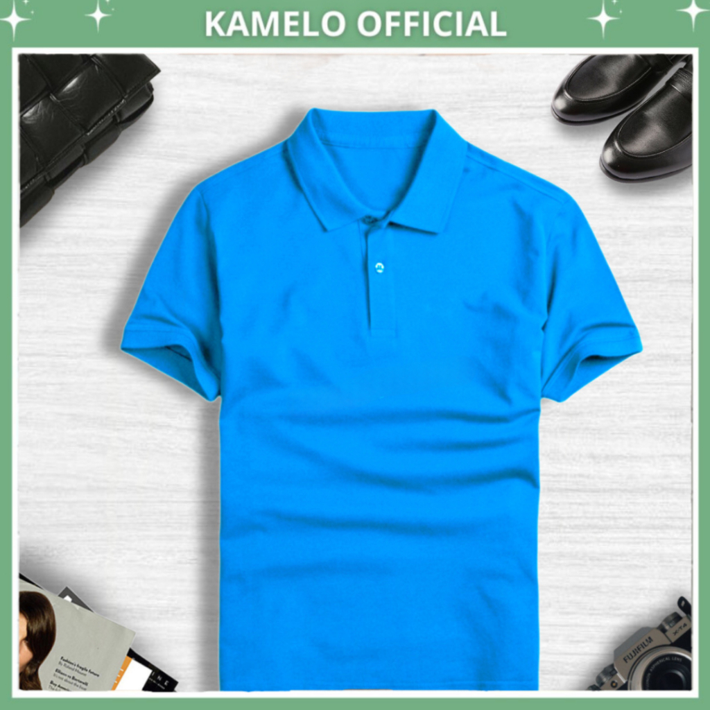 Áo Thun Polo Xanh ,Áo đồng phục cá sấu Co dãn 4 Chiều ,vải Cotton Poli Mịn,Mát,Không xù, giá xưởng