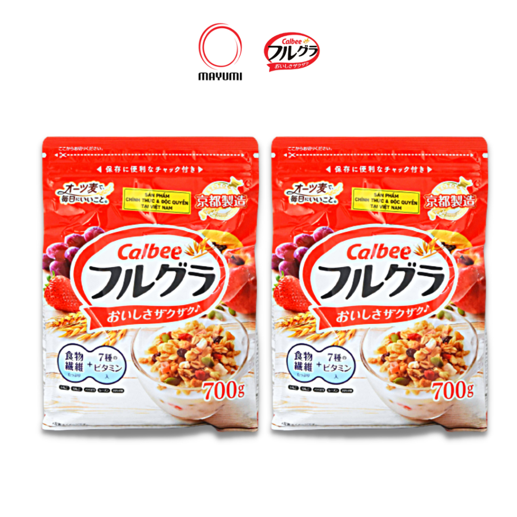 [Date 07/2024] - Combo 2 gói Ngũ cốc trái cây Calbee Nhật Bản (700gr/gói)
