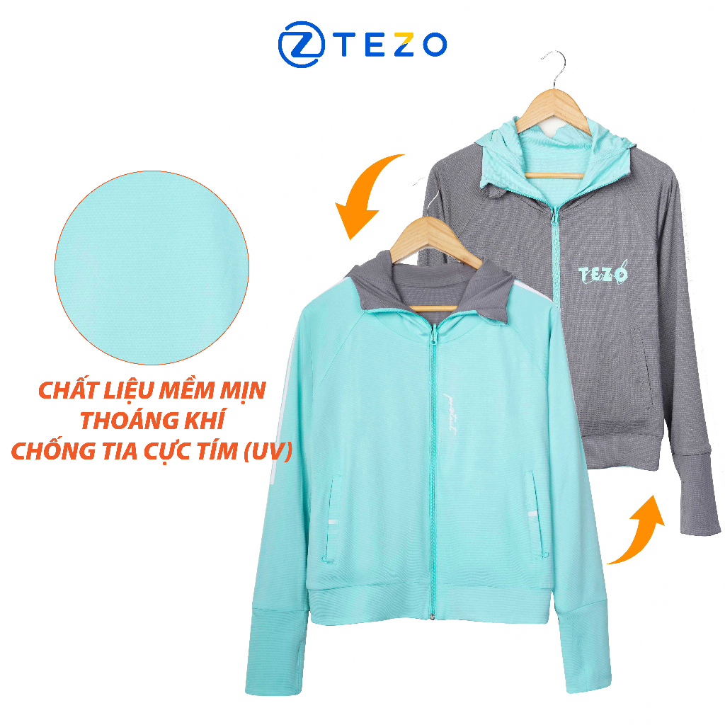 Áo chống nắng nữ Tezo 2 lớp thoáng khí thấm hút mồ hôi chống tia cực tím vượt trội 2202ACNT03 | BigBuy360 - bigbuy360.vn