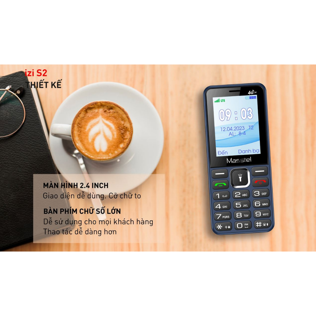Điện thoại Masstel Izi S2 4G - Mới nguyên seal