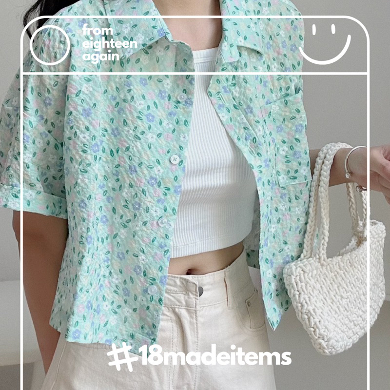 Áo sơ mi Momo 18made ✿ 𝐁𝐲 𝐄𝐢𝐠𝐡𝐭𝐞𝐞𝐧 𝐀𝐠𝐚𝐢𝐧