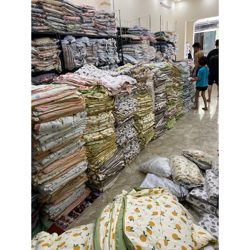 Chăn cotton đũi xơ đậu nành soybean trần bông nhập khẩu loại 1 kích thước 2mx2m3, chất cotton đũi cao cấp mềm mịn