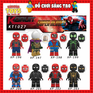 Xếp hình Minifigure Marvel siêu anh hùng Người Nhện Xa Nhà : Far From Home - Đồ Chơi Lắp Ghép Sáng Tạo - KORUIT KT1027
