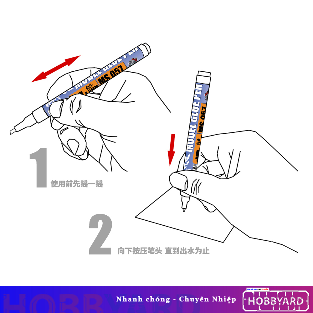 Bút trám khớp mô hình