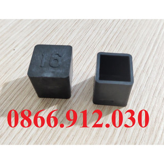 10 chiếc vuông 16x16 mm bao ngoài đế chân bàn ghế chống xước, chụp nhựa chụp chân bàn ghế