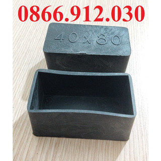 10 chiếc kích thước 40x80 mm bao ngoài chân bàn ghế chống xước, chụp đầu ống chống nước mưa