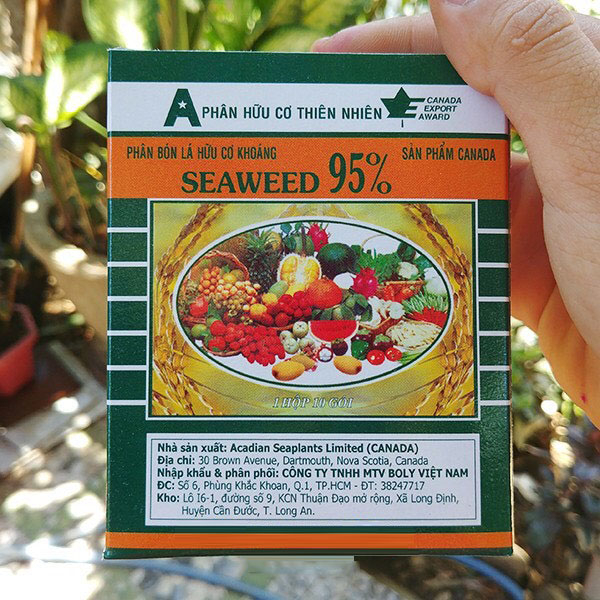 Phân hữu cơ thiên nhiên Seaweed Rong biển 95% EV26 VietAu