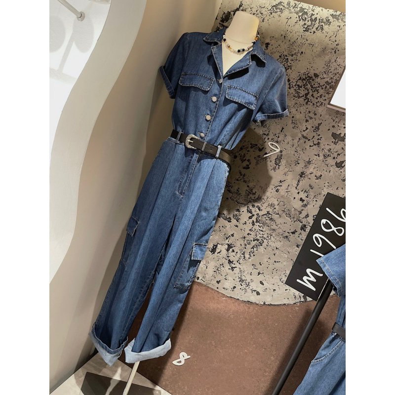 JUM BÒ SUÔNG TAY NGẮN KÈM BELT