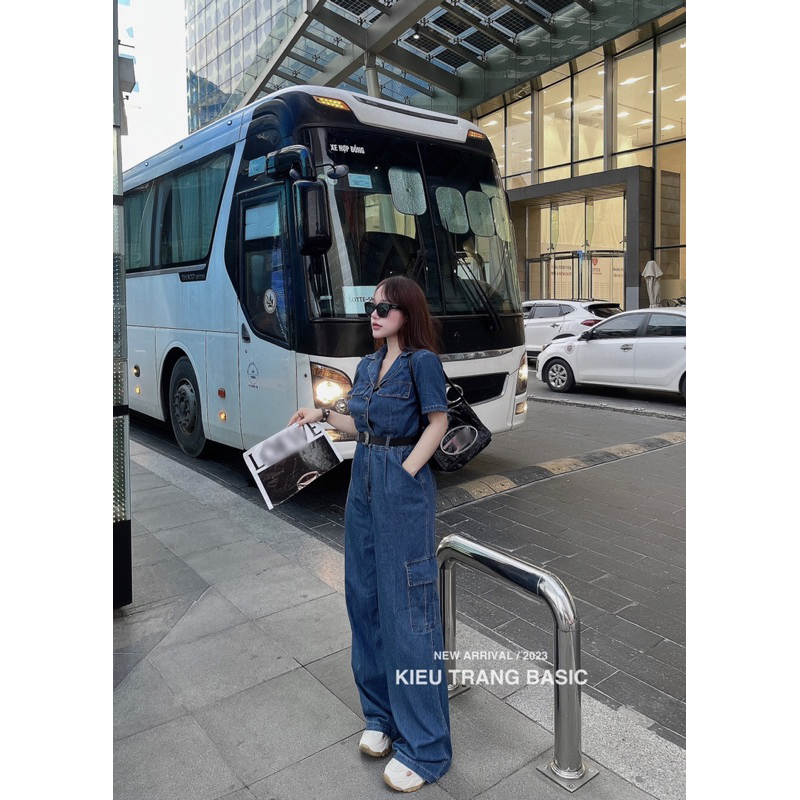 JUM BÒ SUÔNG TAY NGẮN KÈM BELT