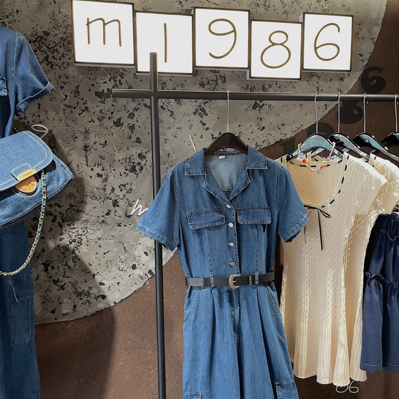 JUM BÒ SUÔNG TAY NGẮN KÈM BELT