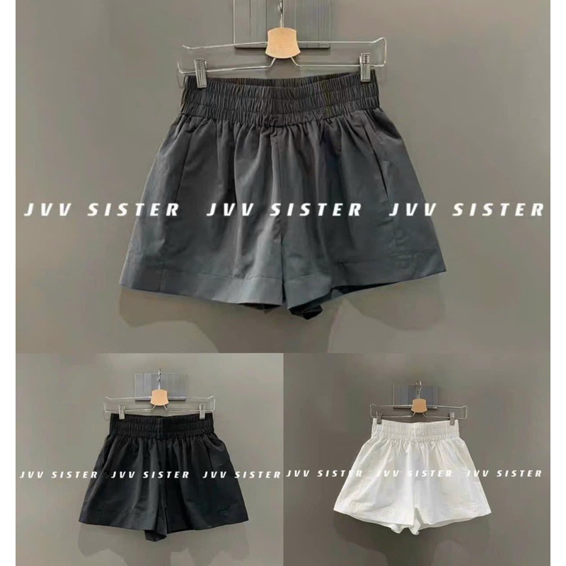 SET SOOC 3 QUẦN CHUN NỮ ĐEN TRẮNG GHI