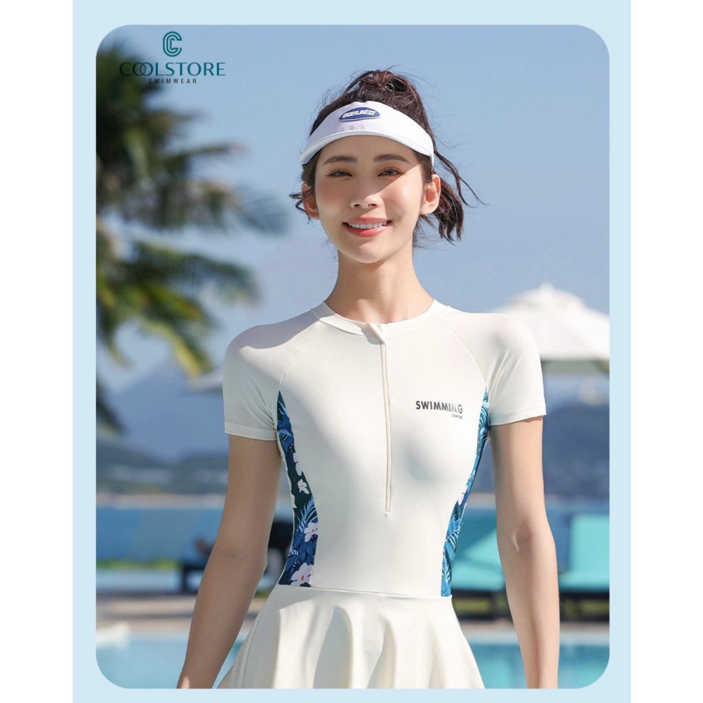 M-2XL Đồ Bơi Bikini Cao Cấp Liền Mảnh Áo Tắm Dáng Váy Kín Đáo Chính Hãng YouYou bigsize  Coolstore