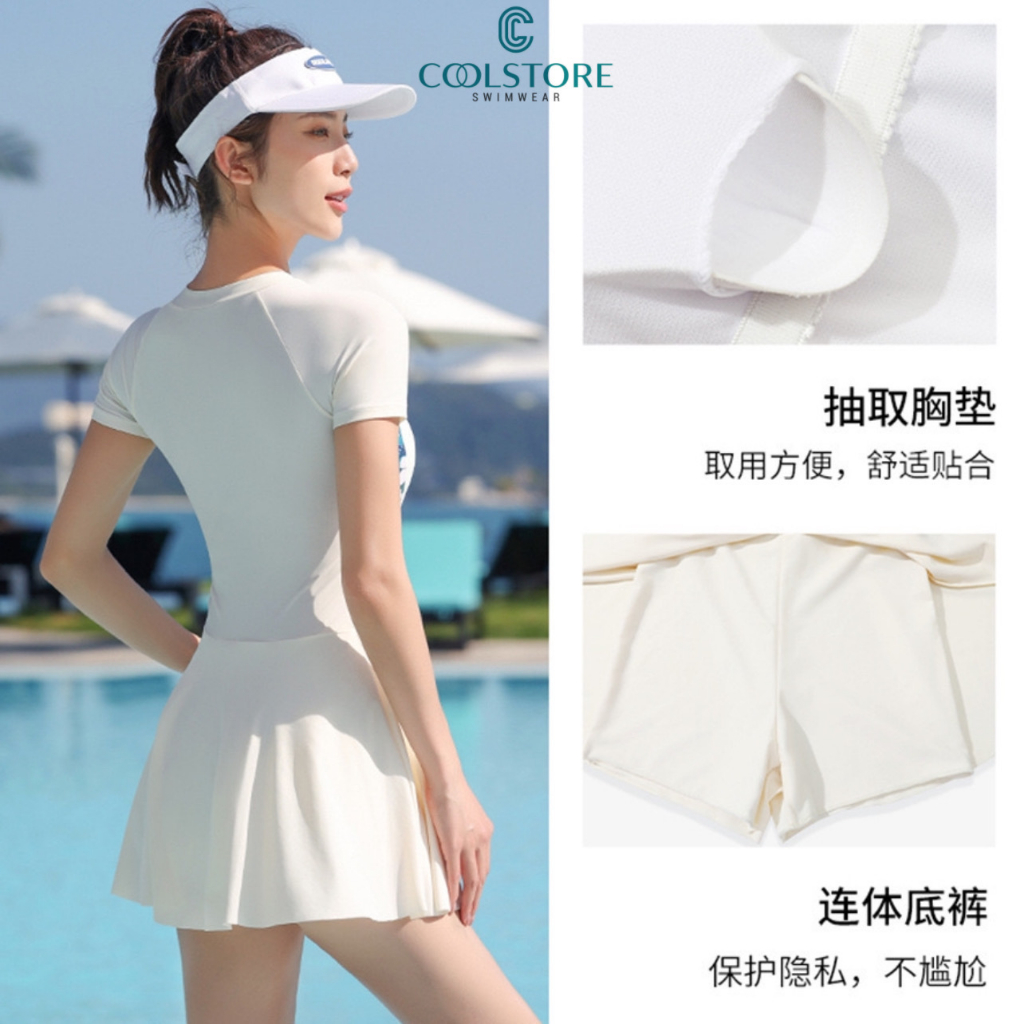 M-2XL Đồ Bơi Bikini Cao Cấp Liền Mảnh Áo Tắm Dáng Váy Kín Đáo Chính Hãng YouYou bigsize  Coolstore