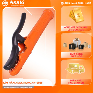 Kìm hàn Asaki 800A AK-2028 lõi đồng đúc nguyên khối kìm kẹp que máy hàn