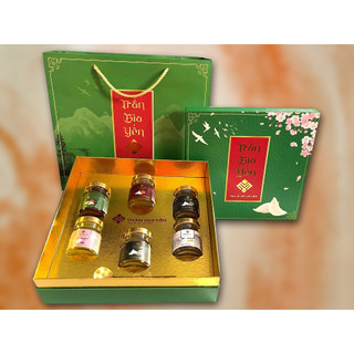 Yến chưng sẵn Trần Gia Yến hộp quà 6 hũ 70ml bồi bổ sức khỏe, Set quà yến sào biếu tặng các vị cao cấp