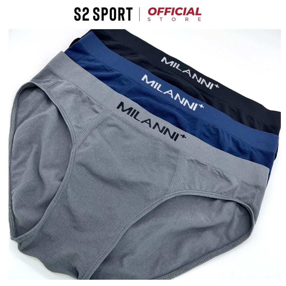 Quần lót nam S2 SPORT SBF03 sịp tam giác cao cấp cạp to logo dệt liền co giãn 4 chiều thoáng mát mềm mịn kháng khuẩn