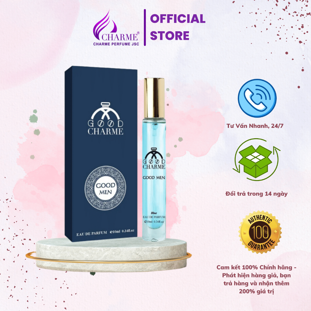 Nước Hoa Nam Good Charme Good Men Xanh 10ml
