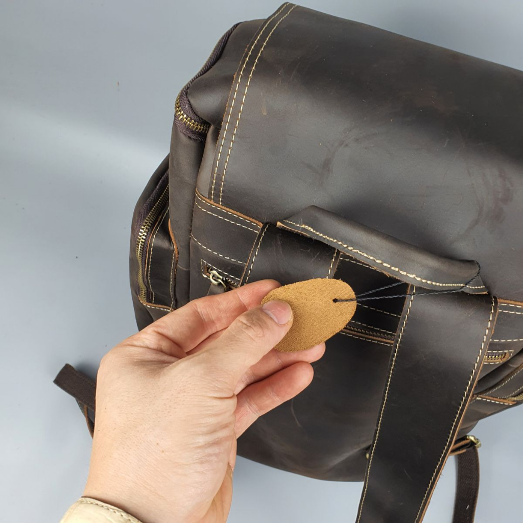 Balo nam da thật, Ba lô du lịch nam da bò sáp BP408VB  - 100% da thật, BH 3 năm