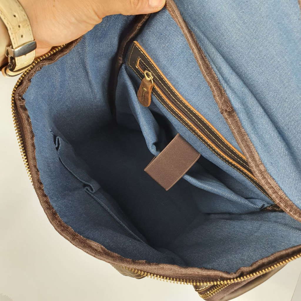 Balo nam da thật, Ba lô du lịch nam da bò sáp BP408VB  - 100% da thật, BH 3 năm