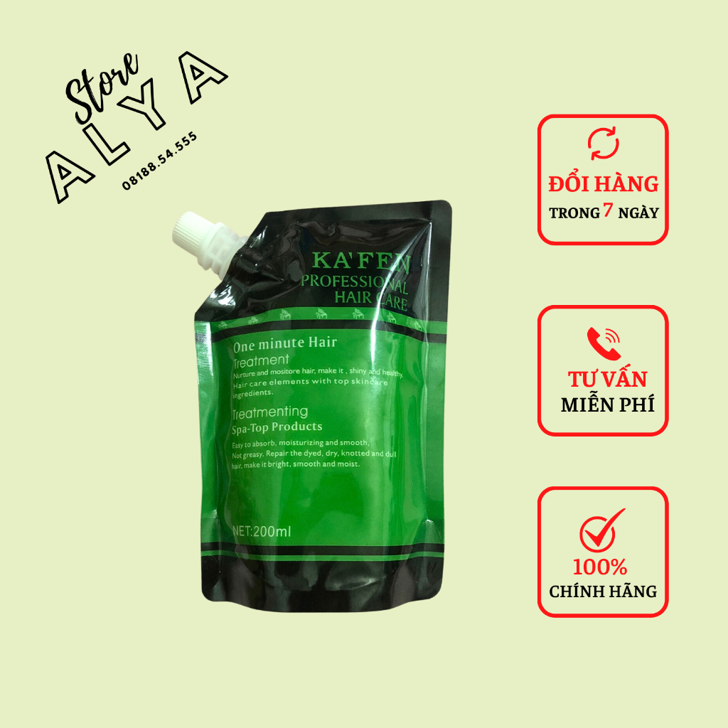 Hấp phục hồi Kafen 200ml giúp làm mềm mượt tóc