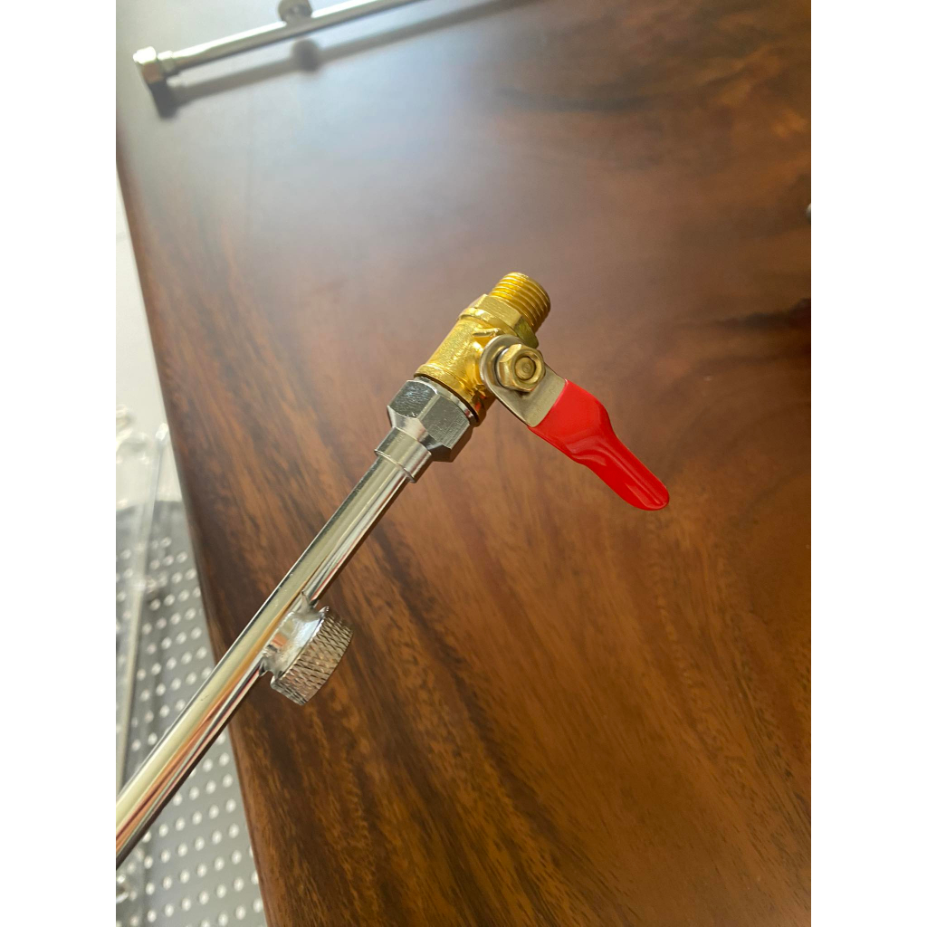 Van khóa kiểu gạt loại thường, ren ngoài 14mm-đồng thau dùng trong tưới phun áp suất, phun sương,bình xịt điện,...